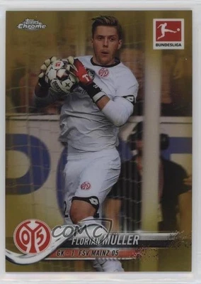 2018 Topps Chrome Bundesliga Gold Refractor /50 Florian Muller Müller Rookie RC - Image 1 of 2