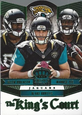 2014 Crown Royale King's Court Green Allen Robinson Blake Bortles Marqise Lee FB - Image 1 of 2