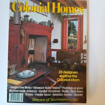 Colonial Homes Vintage 1981 Saugus Iron Works Delaware Valley Houses Magazine - Image 1 of 4