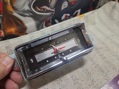 1957 57 CADILLAC Serviced Working CLOCK FACTORY ORIGINAL - Image 1 of 4