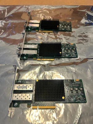 Qty.3 Emulex LPE31002-M6-D Dual Port 16GB Fibre Channel Host Bus Adapter P011324 - Image 1 of 4