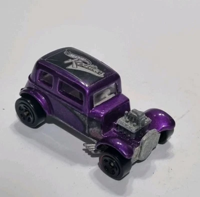 Hot Wheels Redlines Mattel 1968 ‘32 Ford Vicky Purple Car Malaysia Used - Image 1 of 4