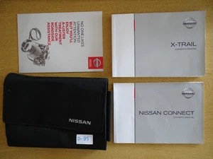 GENUINE NISSAN X-TRAIL 2013-2017 OWNERS MANUAL HANDBOOK WALLET PACK D-95 - Picture 1 of 6