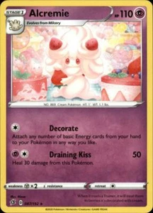 2x (SWSH02-087) Alcremie Rare Pokemon Rebel Clash Card # 87 - Picture 1 of 1