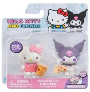 Hello Kitty & Friends 2 Pack Figure Set Hello Kitty And Kuromi - Picture 1 of 1