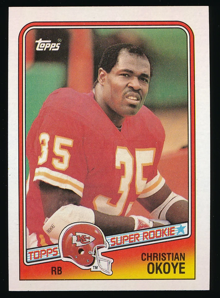 1988 Topps #363 Christian Okoye RC NM/MT (A04) - Image 1 of 1