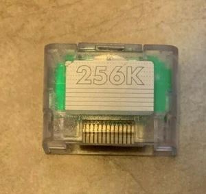 Interact 256K Large Size N64 Nintendo 64 Memory Card Pak Pack Clear Bulk - Picture 1 of 2