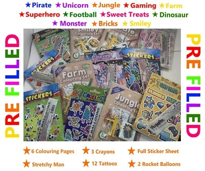 Party Bags Pre Filled - Childrens Toys Fillers Unisex Birthday Loot Parcel Packs — 第 1/3 张图片