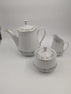 Mikasa Fine China Montclair G 9059 Tea Pot, Creamer, & Sugar Bowl Set! New! - Picture 1 of 13