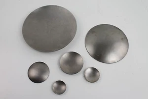 Schale gewölbt Stahlblech roh - Blech Ronde Deckel Kappe Metall Klöpperboden Fe - Bild 1 von 2