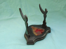 Antique Ebonized Wood Teabowl / Cup & Saucer Display Stand #2