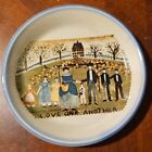 Carol Endres Small Plate/ Trinket Dish -Otagiri Japan-Love One Another