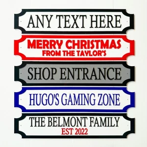 Personalised 3D Street Sign | 10 Colours | Wall Sign | Custom Family Sign - Picture 1 of 6