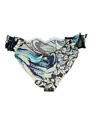 Panty de encaje con estampado botánico Roberto Cavalli para mujer talla EUR L EE. UU. M F 40 Foto 1 de 4