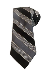 Jos. A. Bank 1905 Men’s Tie 100% Silk Blue Silver Stripe Necktie Business Formal - Picture 1 of 4