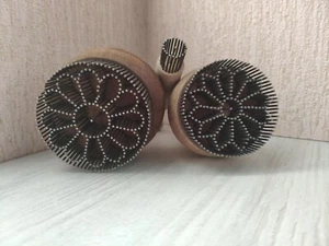 3er Set traditionelle usbekische Brotstempel (Tschekich) für Brean Muster 6 cm - Bild 1 von 13