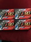 4 New Tdk D90 Dynamic Performance Blank Cassette Audio High Output Stereo