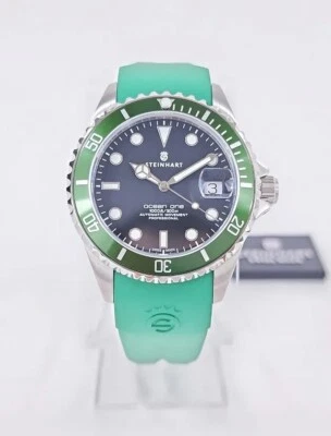 Steinhart Ocean 39 GREEN Automatic Men's Diver Watch 103-0725 Silicone Rubber - Image 1 of 4