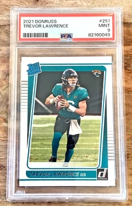 Trevor Lawrence Rookie PSA 9 2022 Panini Donruss Rated Rookie Jaguars PSA 9 RC - Imagen 1 de 2