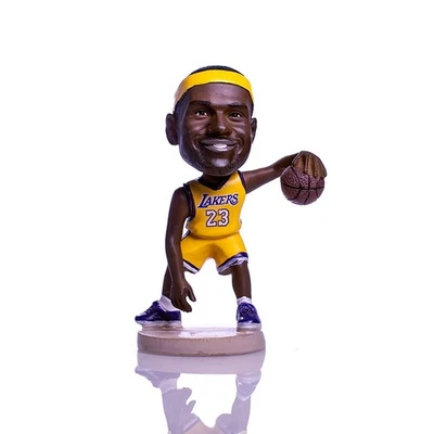 ZESHOPS LeBron James Lakers #23 Bobblehead – Fun Shake Head Figure for NBA Fans