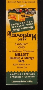Ph. móvil Millott Transfer & Storage Aero Mayflower años 50 Camión Sandusky OH 20 - Imagen 1 de 2