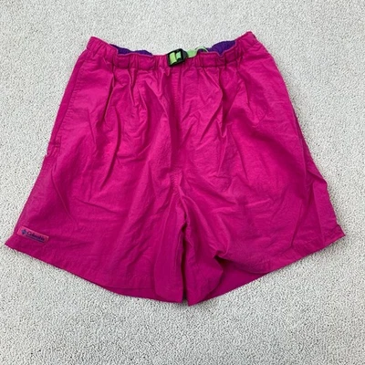 Columbia Traje de baño Board Shorts Mujer Talla S Rosa tiro alto cintura elástica con cinturón Foto 1 de 4
