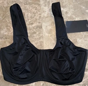 Syrokan Max Control High Impact Underwire Sports Bra A227 Black Size 34F - Picture 1 of 8