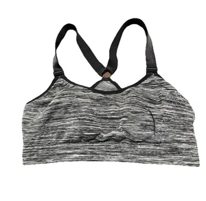 Women’s Electric Yoga Sport Bra In Gray/Black - Size 3X - Picture 1 of 6