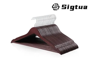 Sigtua Basics Durable Wooden Suit Clothes Hangers - Picture 1 of 3