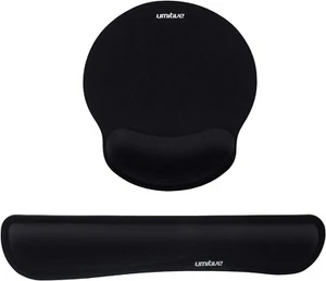 Umitive Mouse Pad with Wrist Support and Keyboard Wrist Rest Pad Memory Foam - Picture 1 of 8