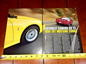 2001 MUSTANG COBRA vs. 2002 CAMARO SS ORIGINAL ARTICLE - Picture 1 of 12