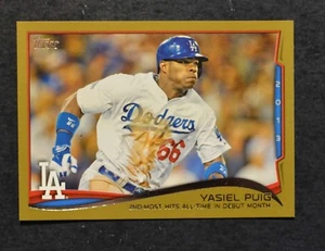 2014 Topps Gold #552 Yasiel Puig #d Checklist - Picture 1 of 2