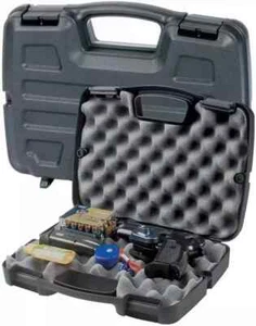 Pistol Handgun Gun Revolver Hard Case Bag Box Storage Lockable Foam Carry Small - Picture 1 of 3