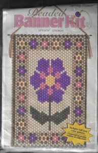 The Beadery~Beaded Banner Kit 5222~Spring Flower- 10" X 14 1/4" - Picture 1 of 2