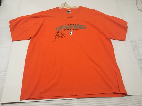 LA Sparks Signed T Shirt Reebok WNBA 2XL Unknown Player Cover