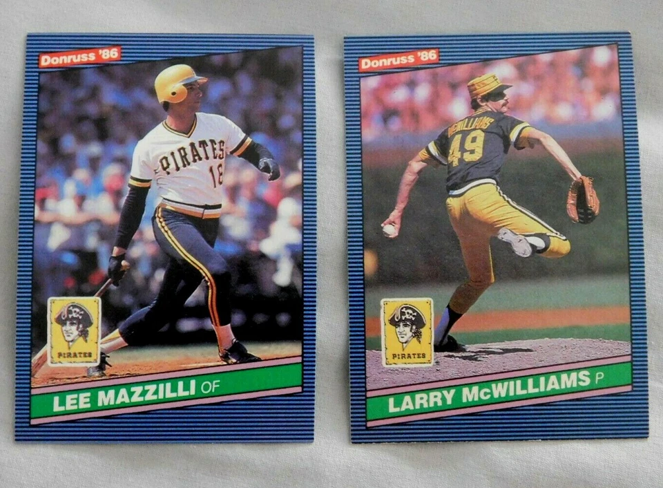 1986 Donruss Pittsburgh Pirates Baseball Card Pick one - Image 1 of 1