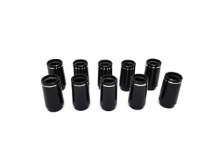 Golf collared ferrule For Taylormade P irons 0.370 Black top silver ring 10pcs - Picture 1 of 4