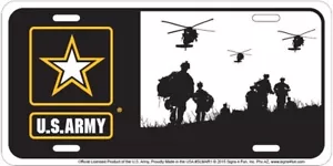 Matrícula de metal en relieve del ejército de Estados Unidos - Imagen 1 de 1