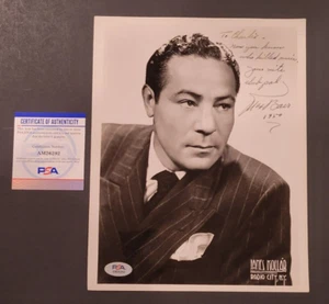 Max Baer Sr. 1950 Foto Promocional Firmada 8x10-CAMPEÓN DE BOXEO PESO PESADO-PSA - Imagen 1 de 8