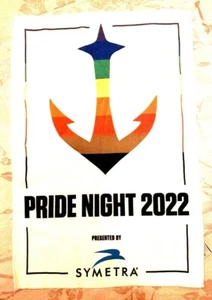 Seattle Inaugural Kraken Pride Night RALLY TOWEL - 2022 4/9/22 Calgary Flames - Picture 1 of 2