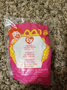 McDonalds Happy Meal Toys TY Teenie Beanie Babies #16 Goochy the Jellyfish 2000 - Picture 1 of 2