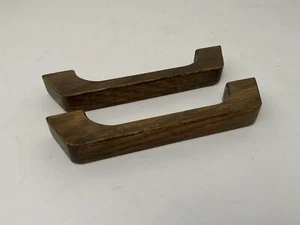 Reclaimed Teak Boat Handles 4.5” CTC Cabinet Drawer Pull One Pair 5.5” Overall - Picture 1 of 13