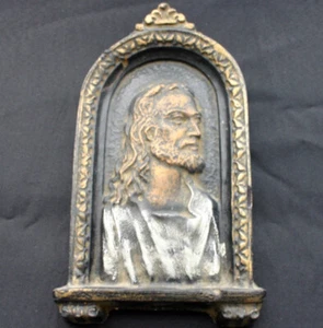Vintage CHRIST in Profile Molded Composition/Gesso - Bild 1 von 5