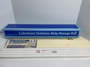 White Sentence Strips With Lakeshore Storage Pacon! Home School Classroom! 🍎 - Picture 1 of 7