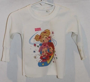 GIRL~Vintage~1984~Hallmark~HUGGA BUNCH ~White~LONG SLEEVE~Thermal TOP~Shirt~2/3X - Picture 1 of 5