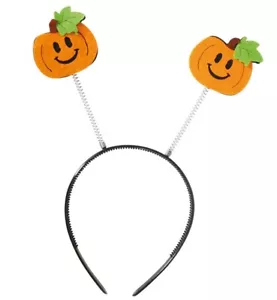 Haarreif Happy Halloween Kürbis Wabbles Karneval Fasching Party Orange - Bild 1 von 1