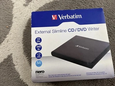 Verbatim External USB CD/DVD Writer - Image 1 of 3