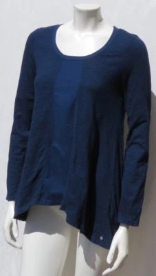 НЕОНОВЫЕ BUDDHA синий 100% хлопок slub Джерси L/S футболка туника верхний размер XS S - Изображение 1 из 4