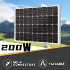 200W Watt 12V Monocrystalline Solar Panel Solar Panel Off Grid Pv Home Rv Power