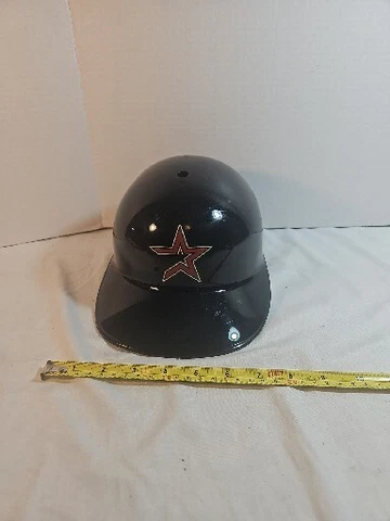 Houston Astros Vintage Full Size MLB Plastic Batting Helmet With Liner Hard Hat Cover